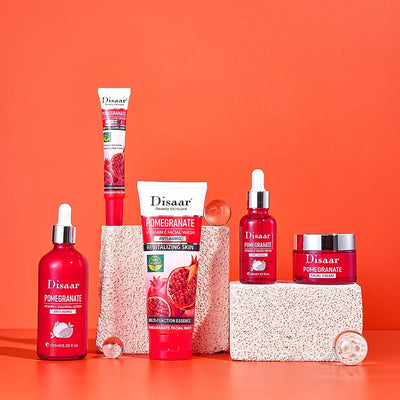 Disaar Facial Serum Women Pomegranate Vitamin E Glycerin Moisturizing Anti-Wrinkle Pore Refining Skin Care Face Serum Anti-Aging