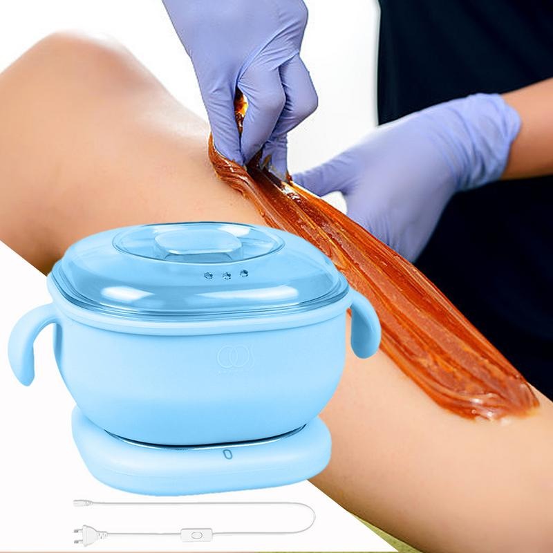 Portable Foldable 400ML Silicone Wax Warmer – Travel-Friendly Hair Removal Heater for Body & Spa Use - CC - Zelriya