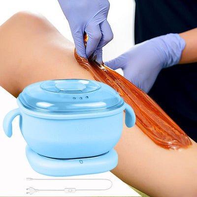 Portable Foldable 400ML Silicone Wax Warmer – Travel-Friendly Hair Removal Heater for Body & Spa Use - CC - Zelriya