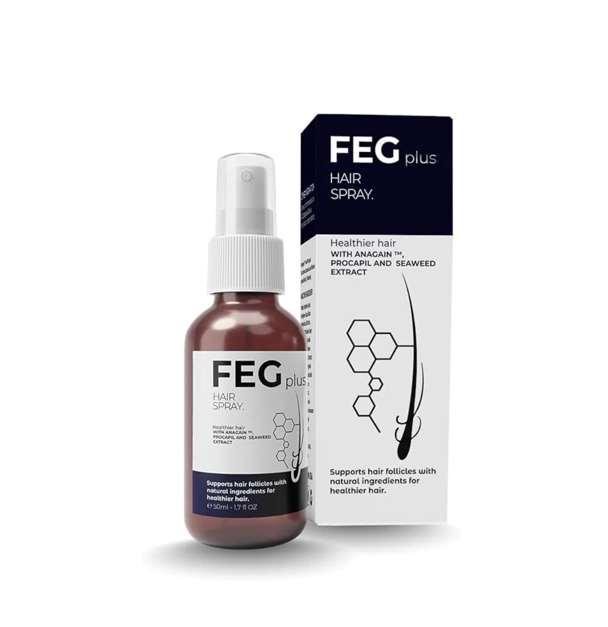 FEG PLUS Hair Growth & Hair Fall Solution Spray ( ORIGINAL ) - BY ZELRIYA - Zelriya