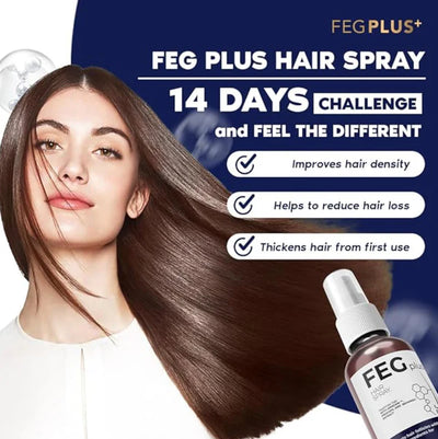 FEG PLUS Hair Growth & Hair Fall Solution Spray ( ORIGINAL ) - BY ZELRIYA - Zelriya