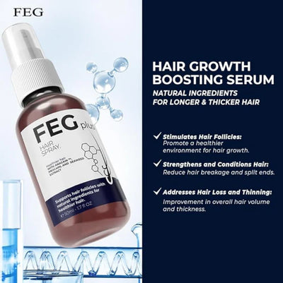 FEG PLUS Hair Growth & Hair Fall Solution Spray ( ORIGINAL ) - BY ZELRIYA - Zelriya