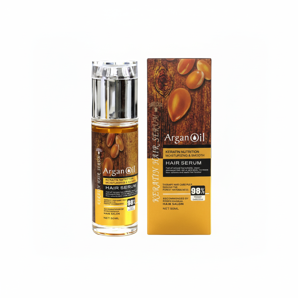 Argan Oil Sulfate Free Keratin Nutrition Hair Serum 80ml - Zelriya