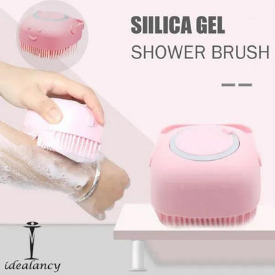 Baby Silicone Brush & Soap Dispenser Scrubber – Gentle, Hygienic & Easy-to-Use Bath Cleaner - Zelriya