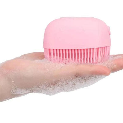 Baby Silicone Brush & Soap Dispenser Scrubber – Gentle, Hygienic & Easy-to-Use Bath Cleaner - Zelriya