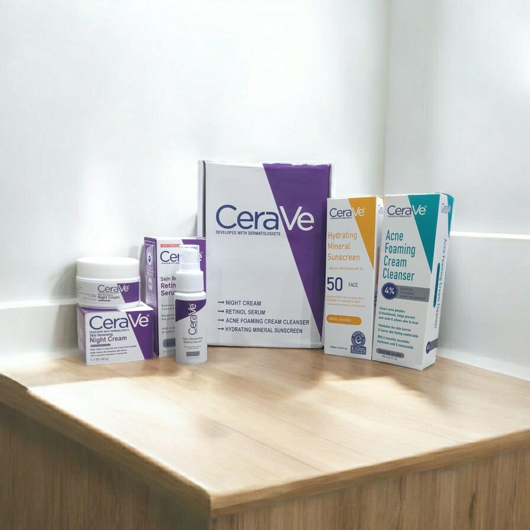 Cera-Ve Complete Skincare Essentials Kit - Hydrate, Cleanse, Repair & Protect