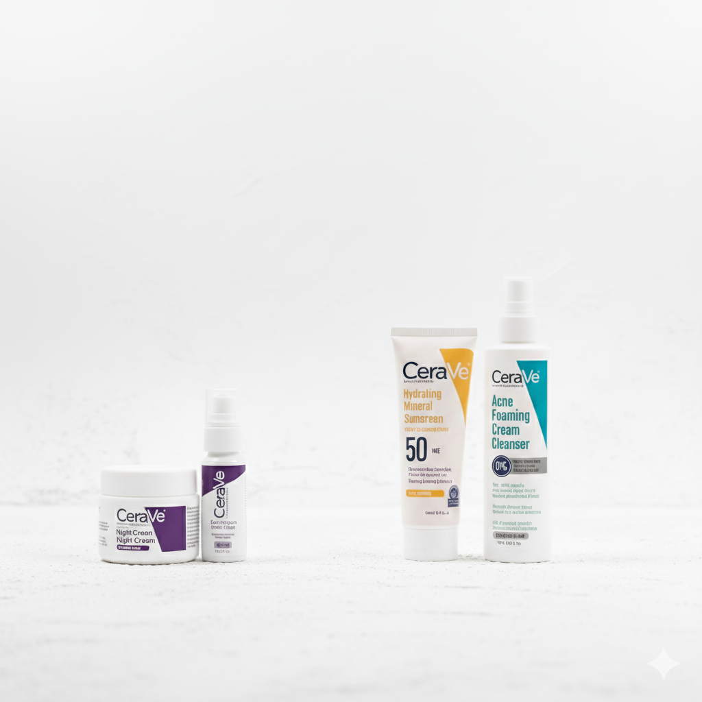 Cera-Ve Complete Skincare Essentials Kit - Hydrate, Cleanse, Repair & Protect